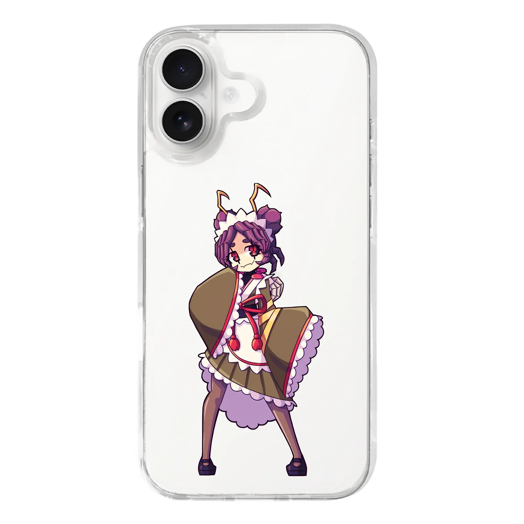 オーバーロード グッズ エントマ・ヴァシリッサ・ゼータ - iPhone 17シリーズ 透明スマホケース – 薄型・耐衝撃・精密フィット保護カバー